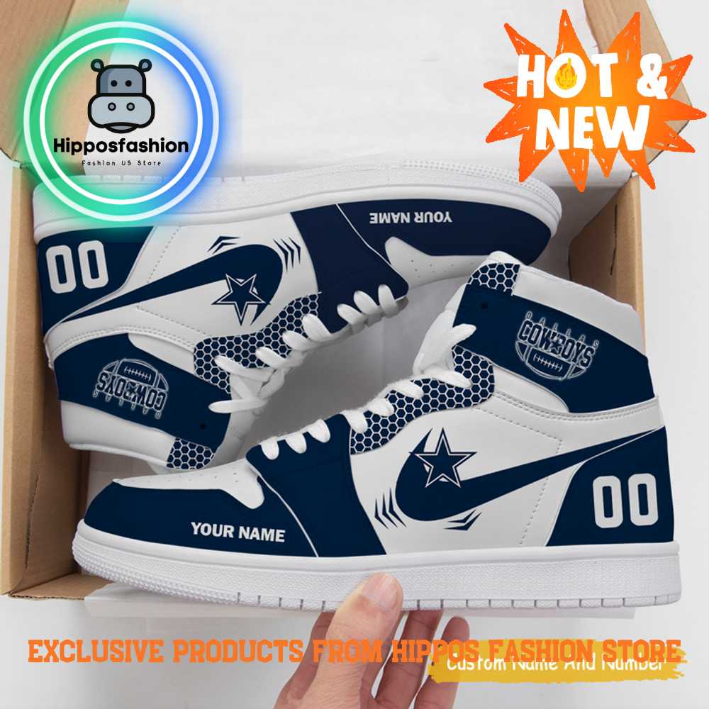 NFL Dallas Cowboys Premium Personalized Air Jordan Sneakers Zfxu.jpg