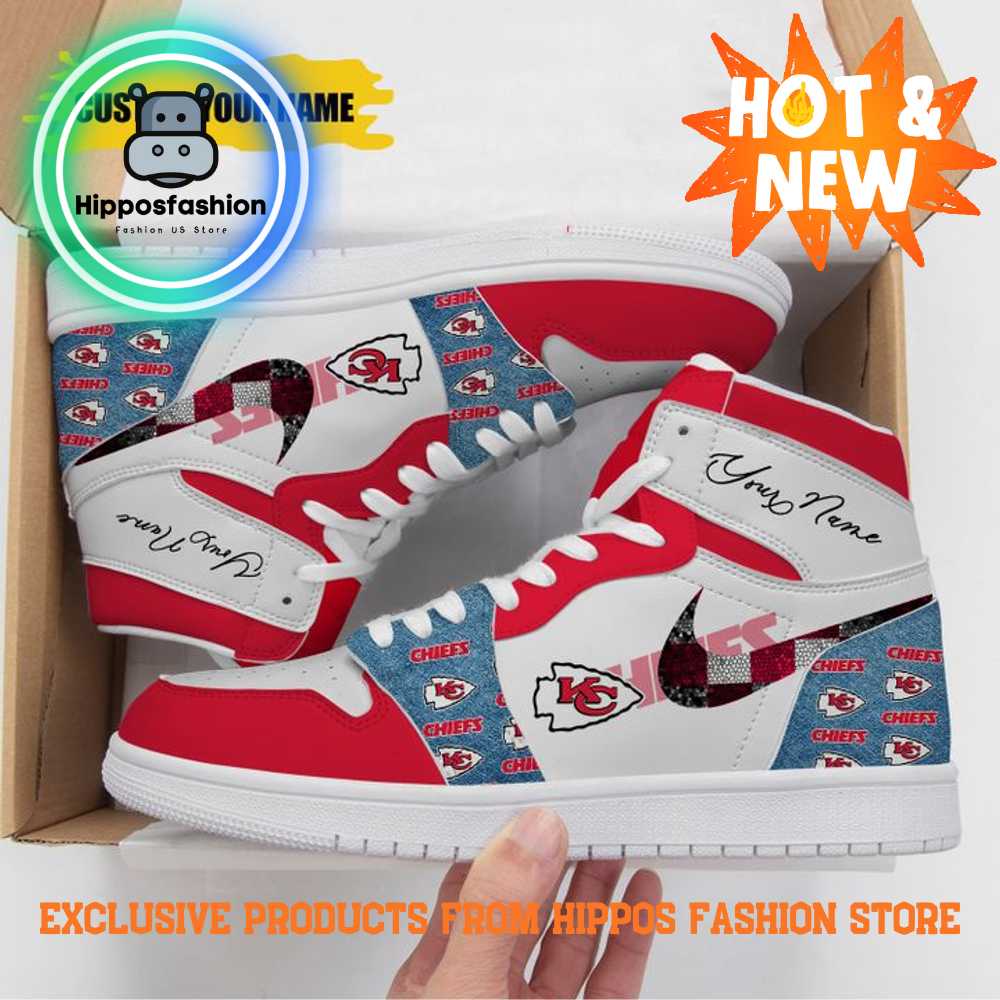 NFL Kansas City Chiefs Premium Personalized Air Jordan Sneakers QaKx.jpg