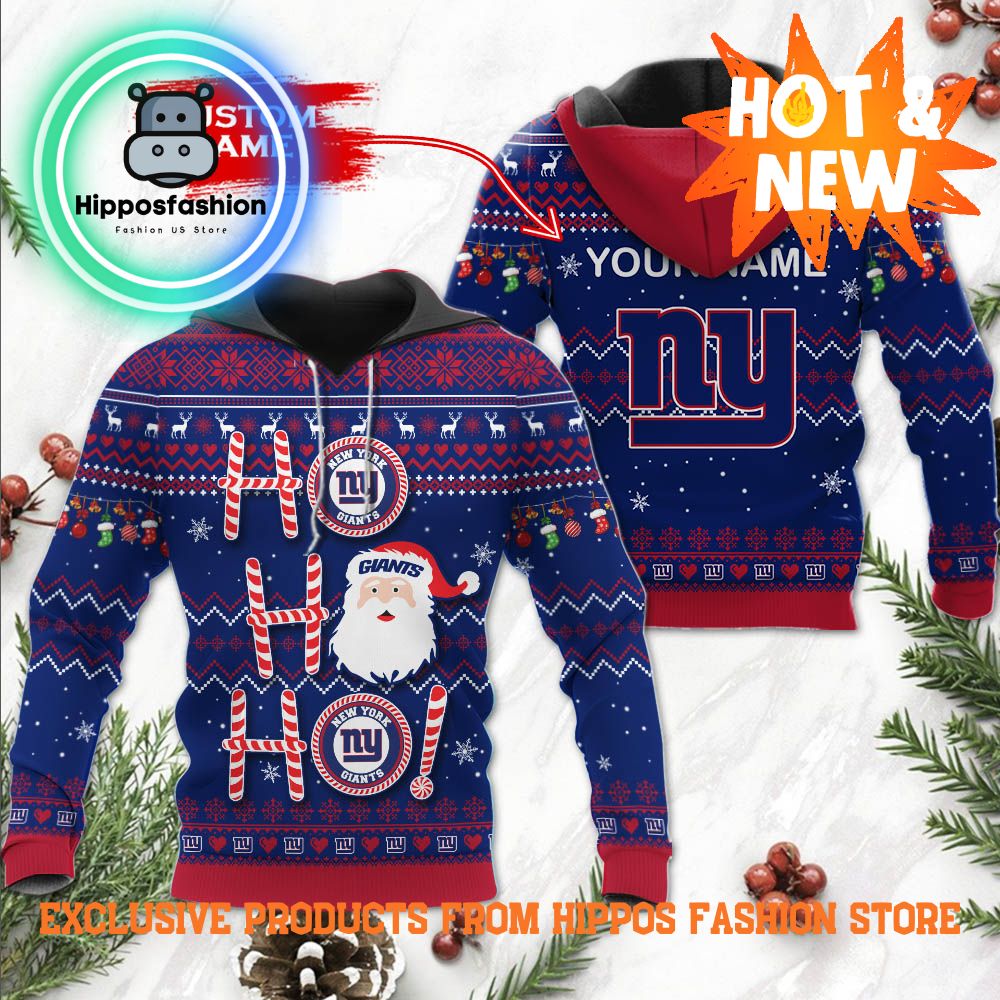 NFL New York Giants Ho Ho Ho Custom Name D Hoodie abv.jpg