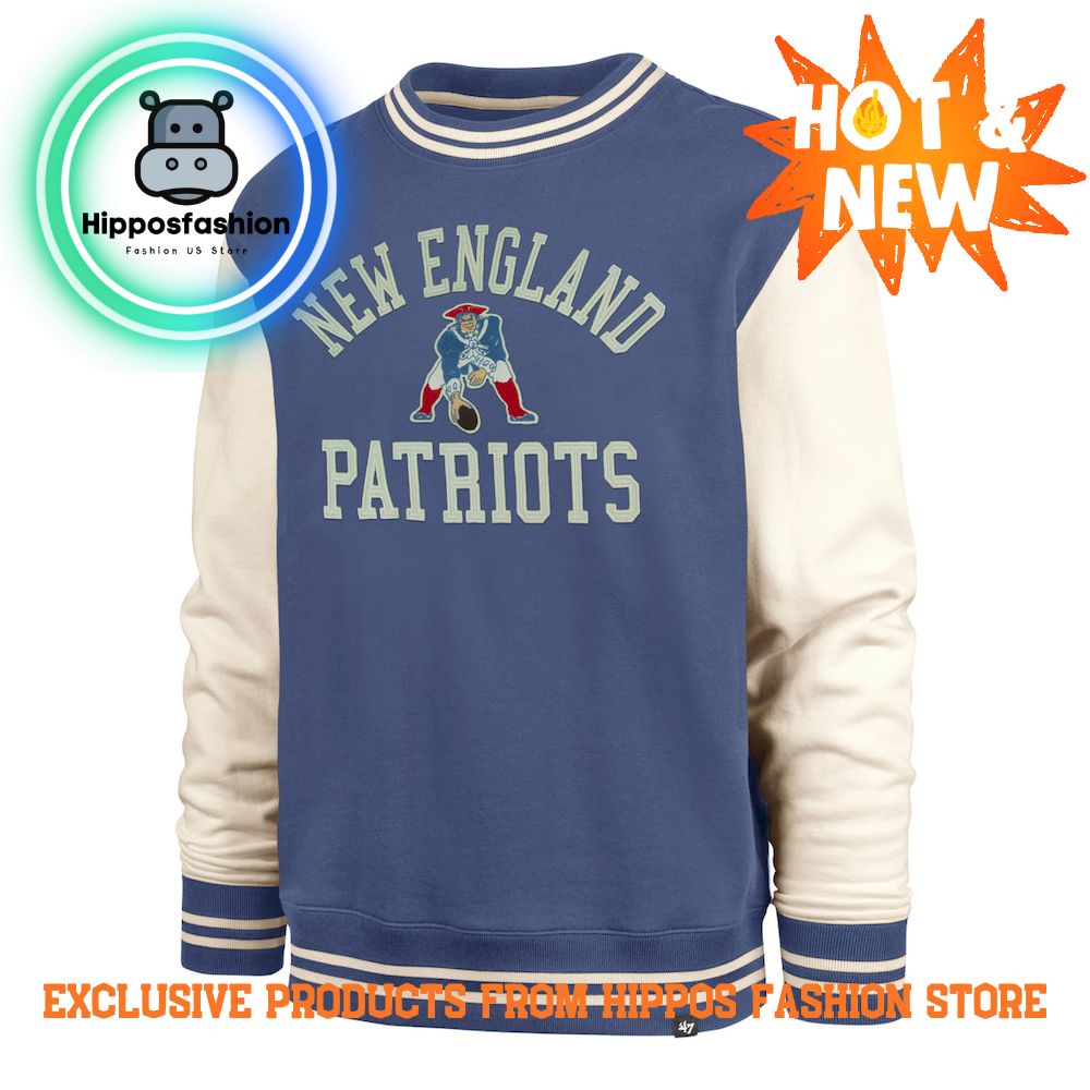 New England Patriots Historic 47 Sierra Crew Sweatshirt