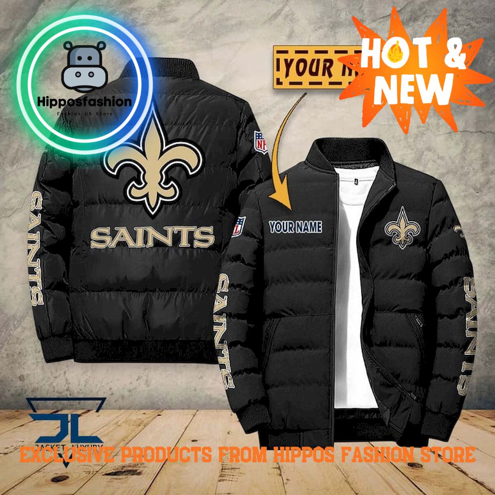 New Orleans Saints NFL Personalized Puffer Jacket