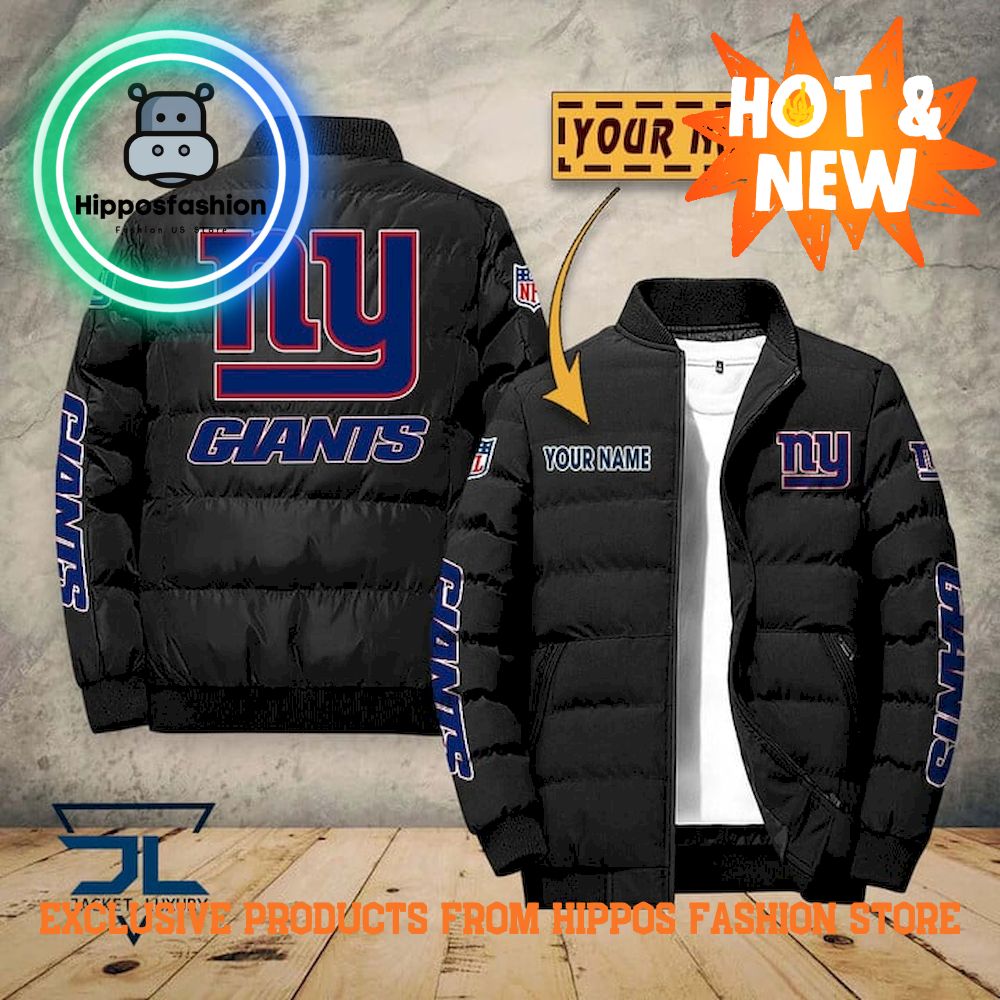New York Giants NFL Personalized Puffer Jacket