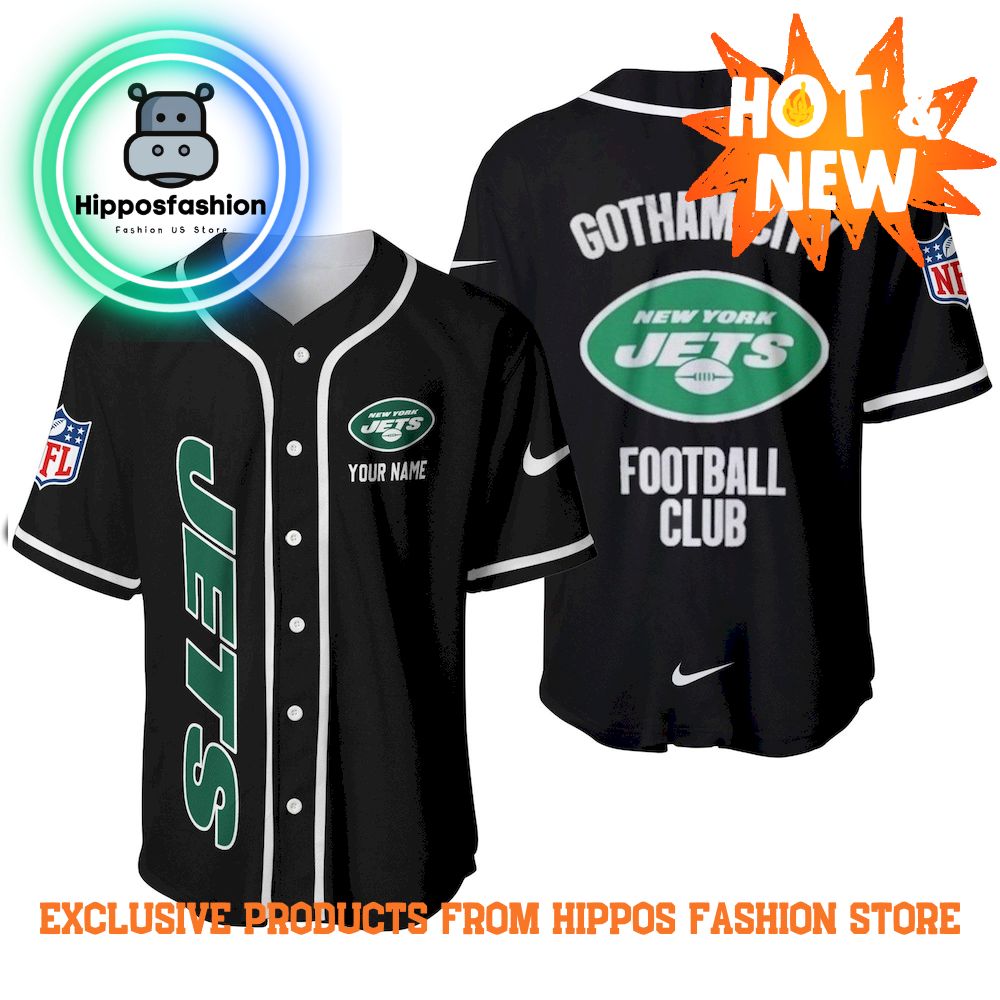 New York Jets NFL Gotham City Baseball Jersey