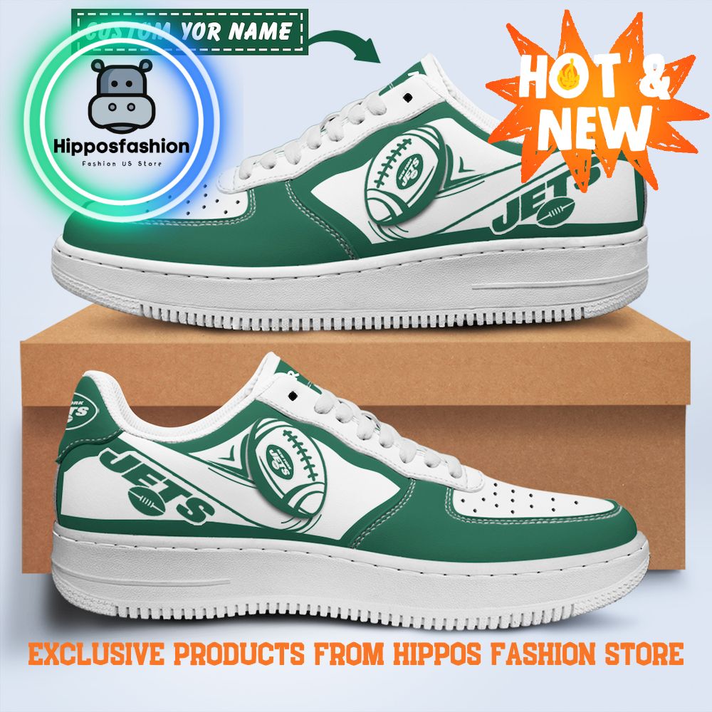 New York Jets NFL Green Air Force Shoes