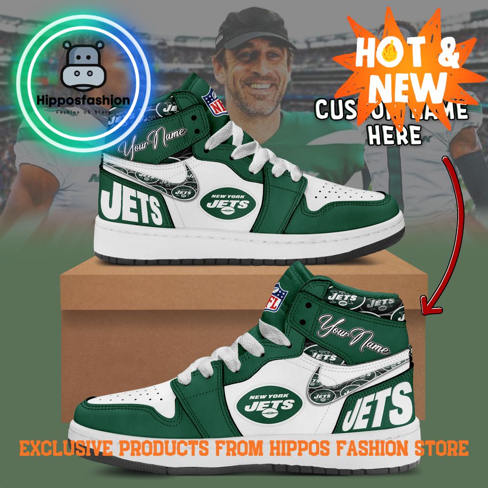 New York Jets NFL Nike Air Jordan 1 Sneakers