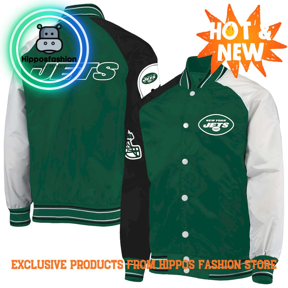New York Jets NFL Team Logo Bomber Jacket