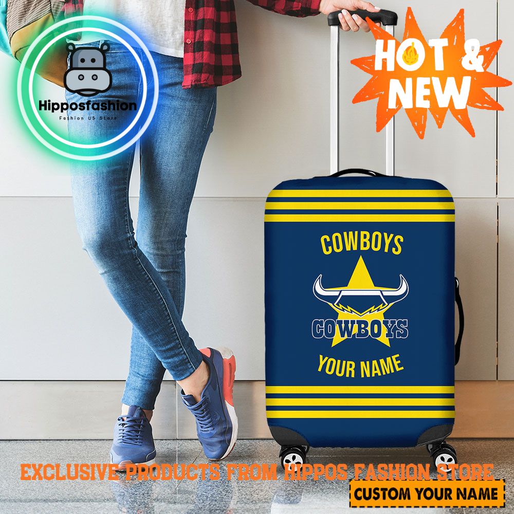 North Queensland Cowboys Personalized Luggage Cover wZwHc.jpg