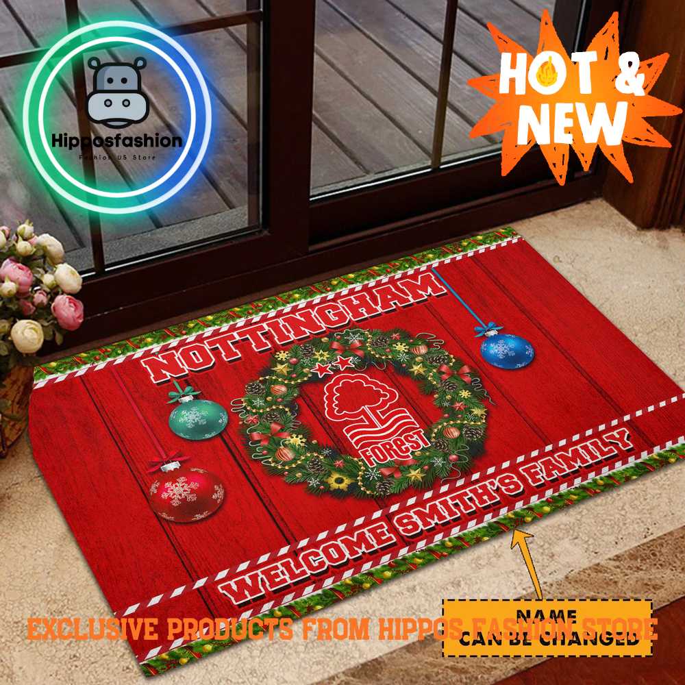 Nottingham Forest Christmas Personalized Rug Carpet For Fan