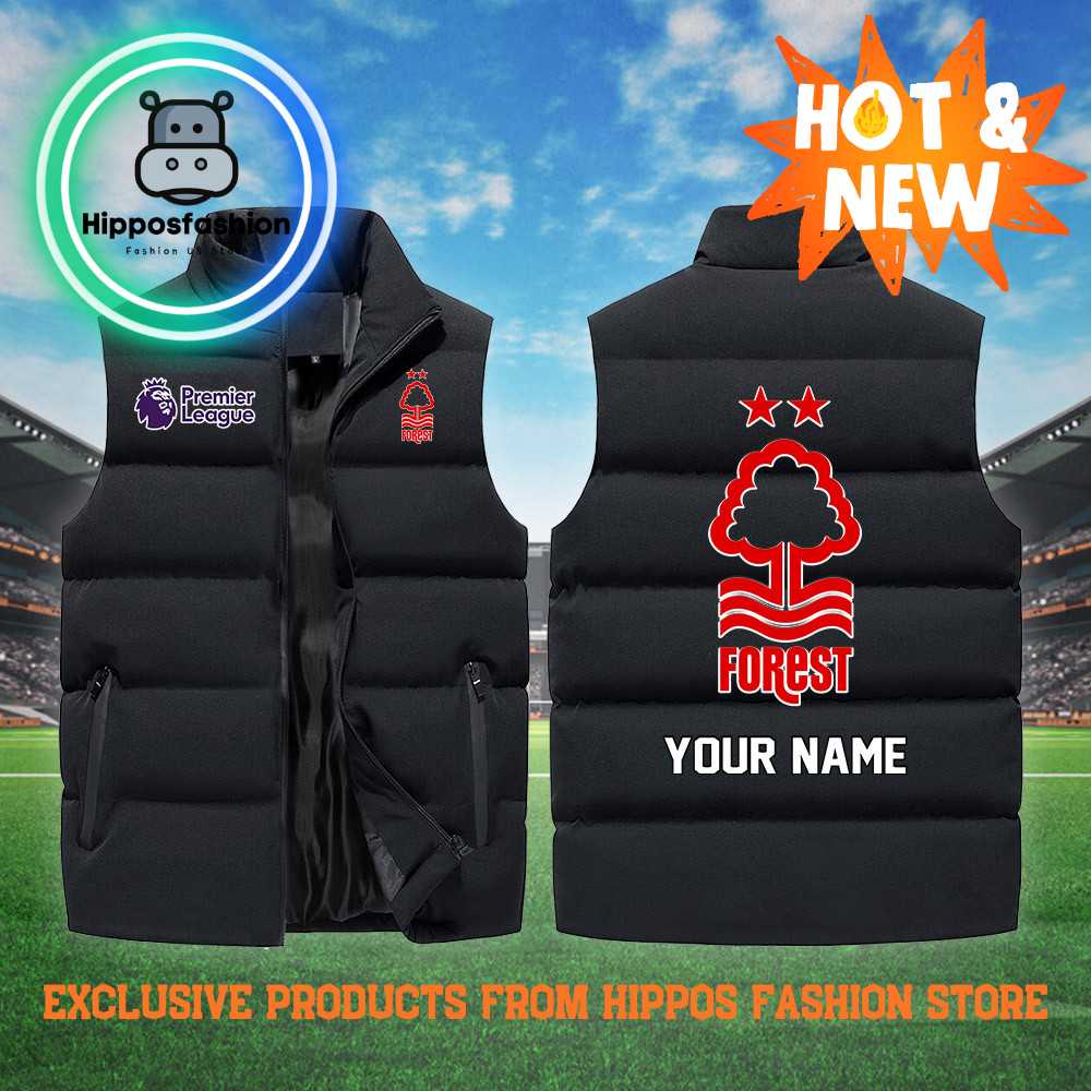 Nottingham Forest EPL Personalized Black Cotton Vest