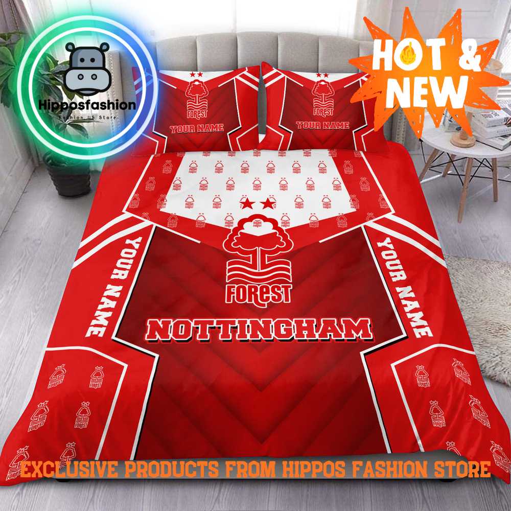 Nottingham Forest EPL Personalized Christmas Bedding Set