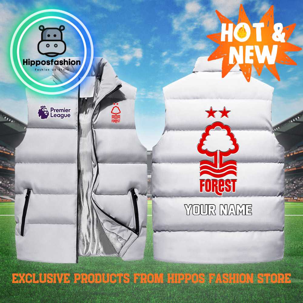Nottingham Forest EPL Personalized White Cotton Vest