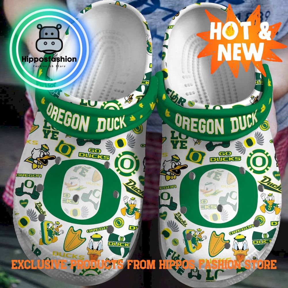 Oregon Ducks NCAA Green Crocs