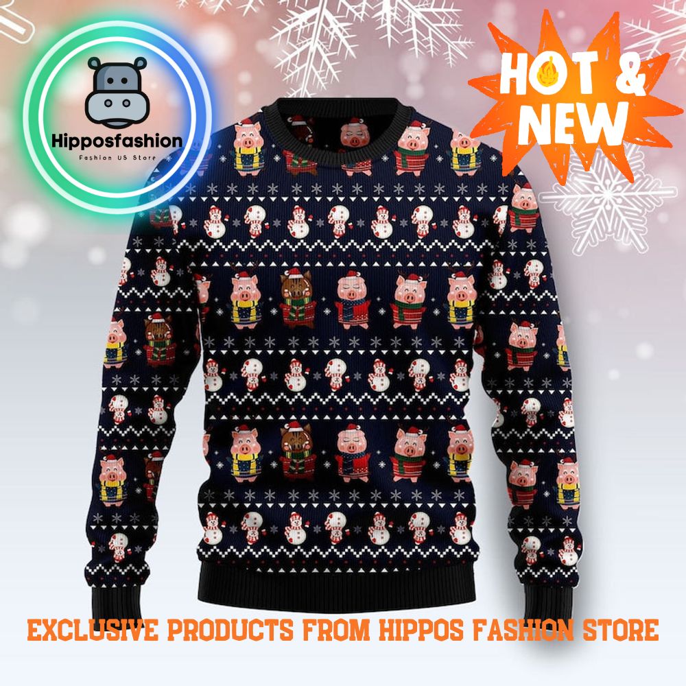 Pigs Cute Ugly Christmas Sweater