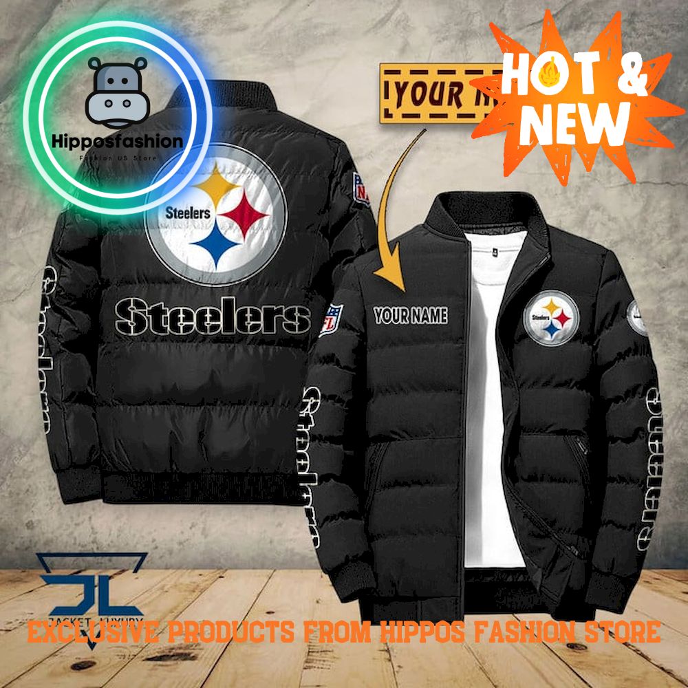 Pittsburgh Steelers NFL Personalized Puffer Jacket