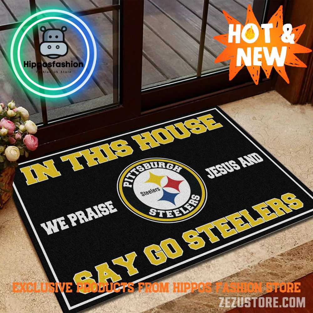 Pittsburgh Steelers NFL We Praise Jesus Rug Carpet