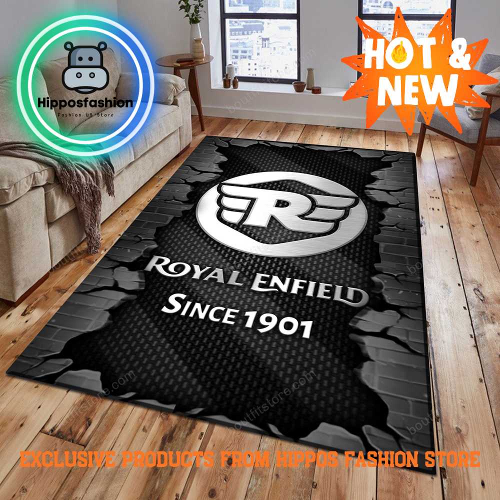 Royal Enfield Motorcycles Rug Carpet