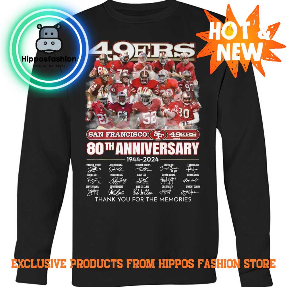 San Francisco 49Ers 80th Anniversary Sweater