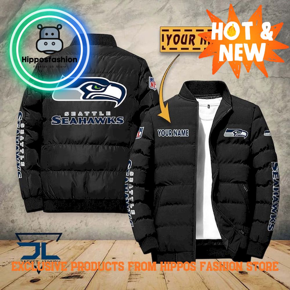 Seattle Seahawks NFL Personalized Puffer Jacket