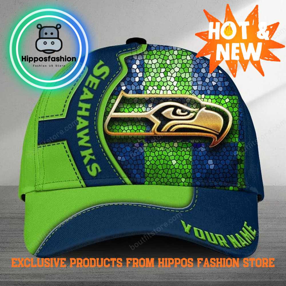 Seattle Seahawks NFL Team Personalized Classic Cap