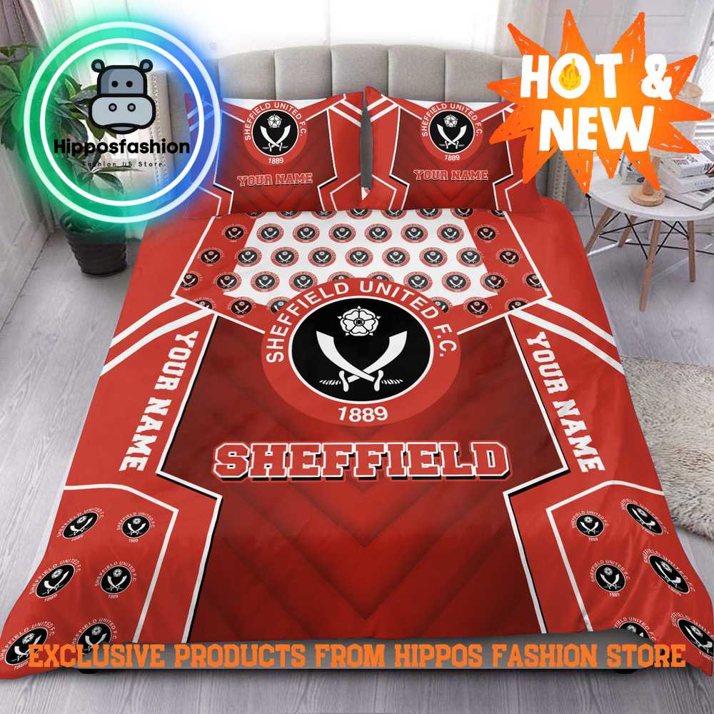 Sheffield United EPL Personalized Christmas Bedding Set