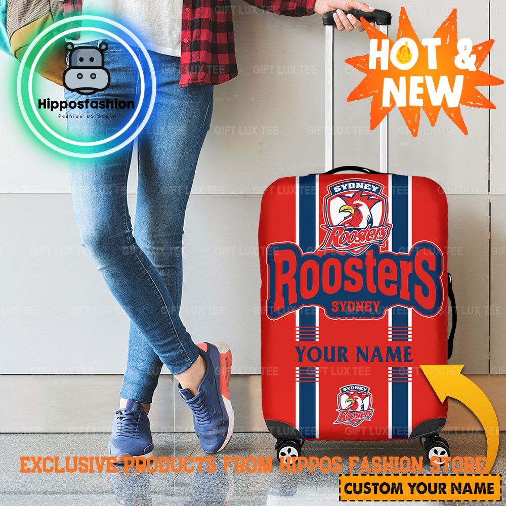Sydney Roosters Logo NRL Personalized Luggage Cover ygf.jpg