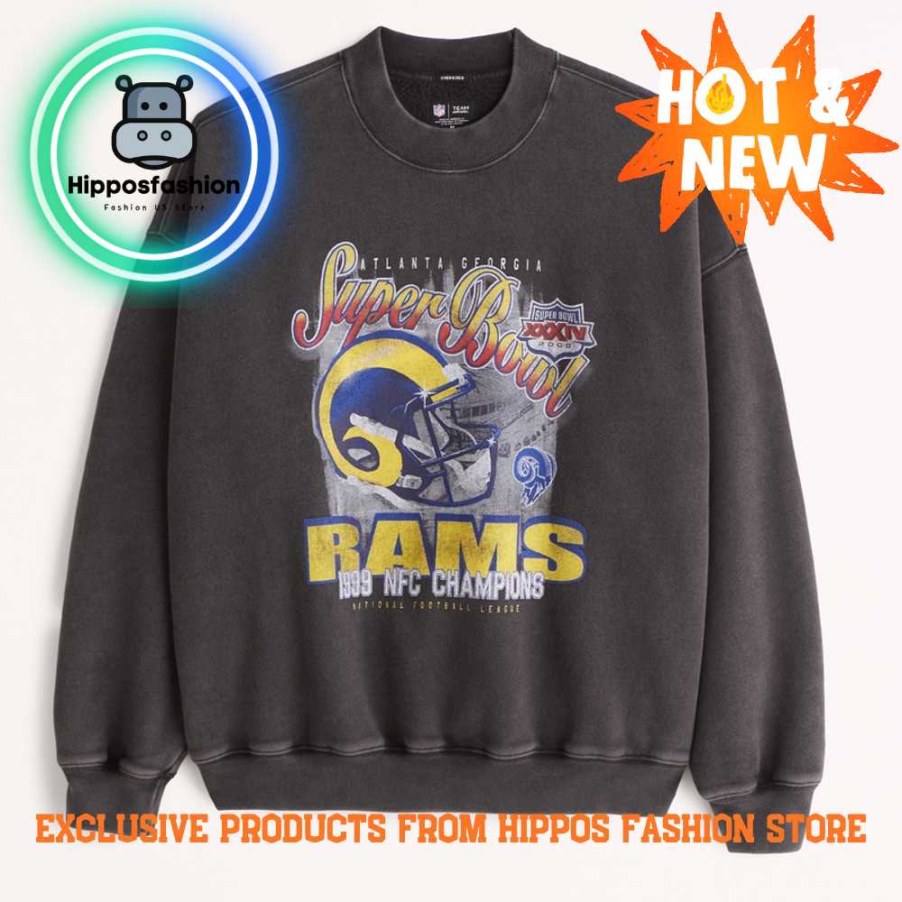 Vintage Rams Graphic Crew Sweatshirt