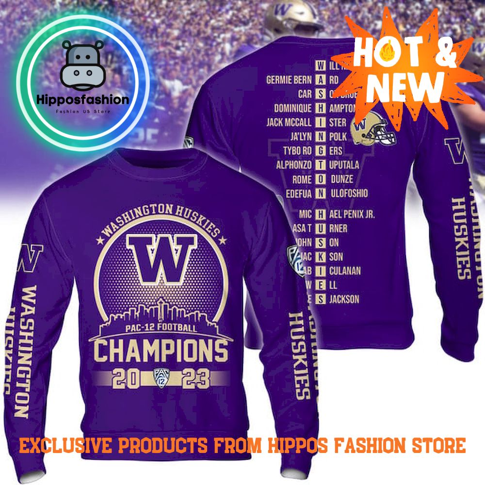 Washington Huskies Champions 2023 Sweatshirt