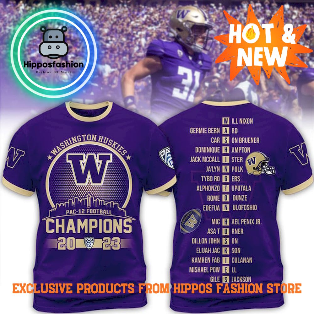 Washington Huskies Champions 2023 T-Shirt