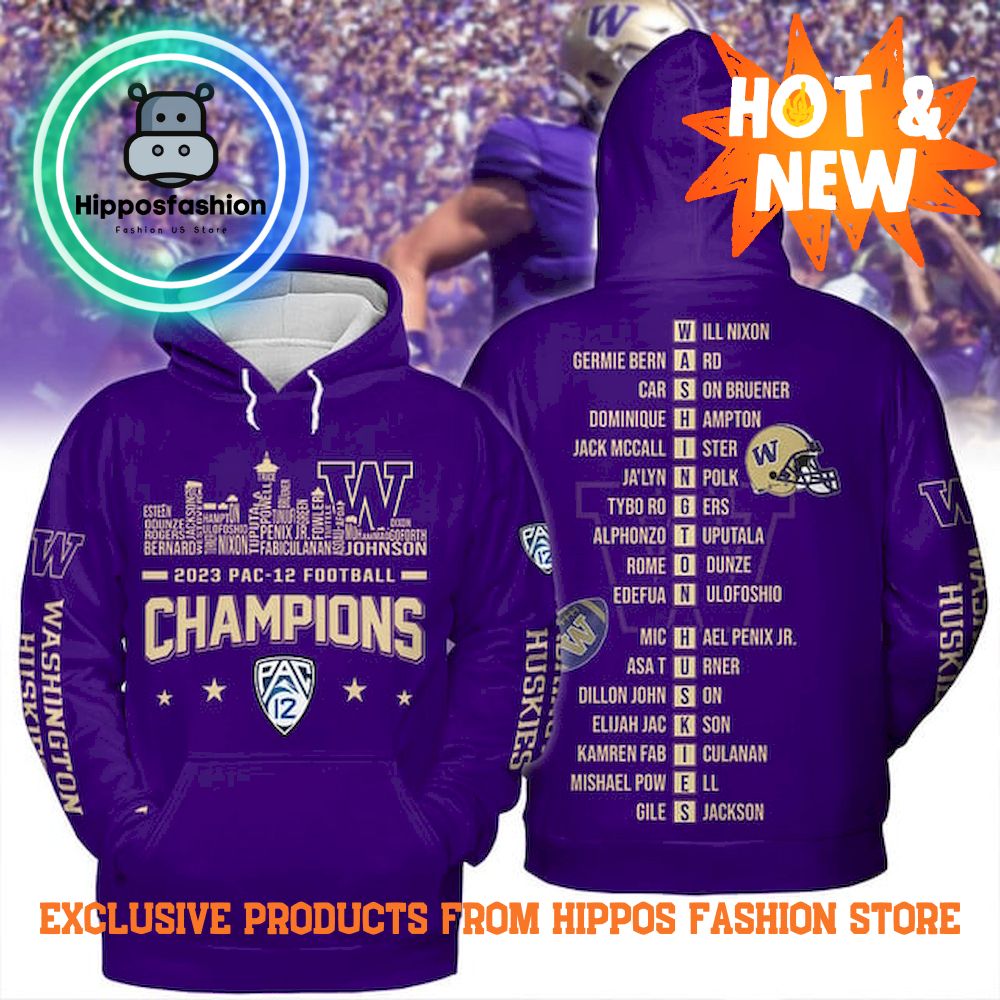 Washington Huskies Football Champions Hoodie