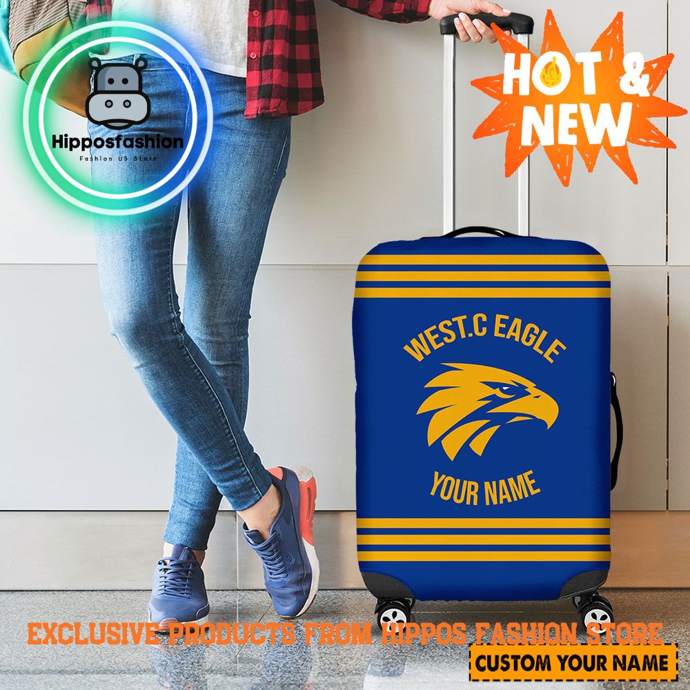 West Coast Eagles AFL Personalized Luggage Cover