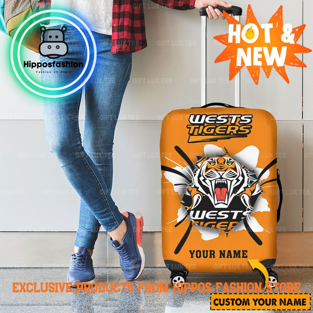 Wests Tigers NRL Personalized Luggage Cover DGW.jpg