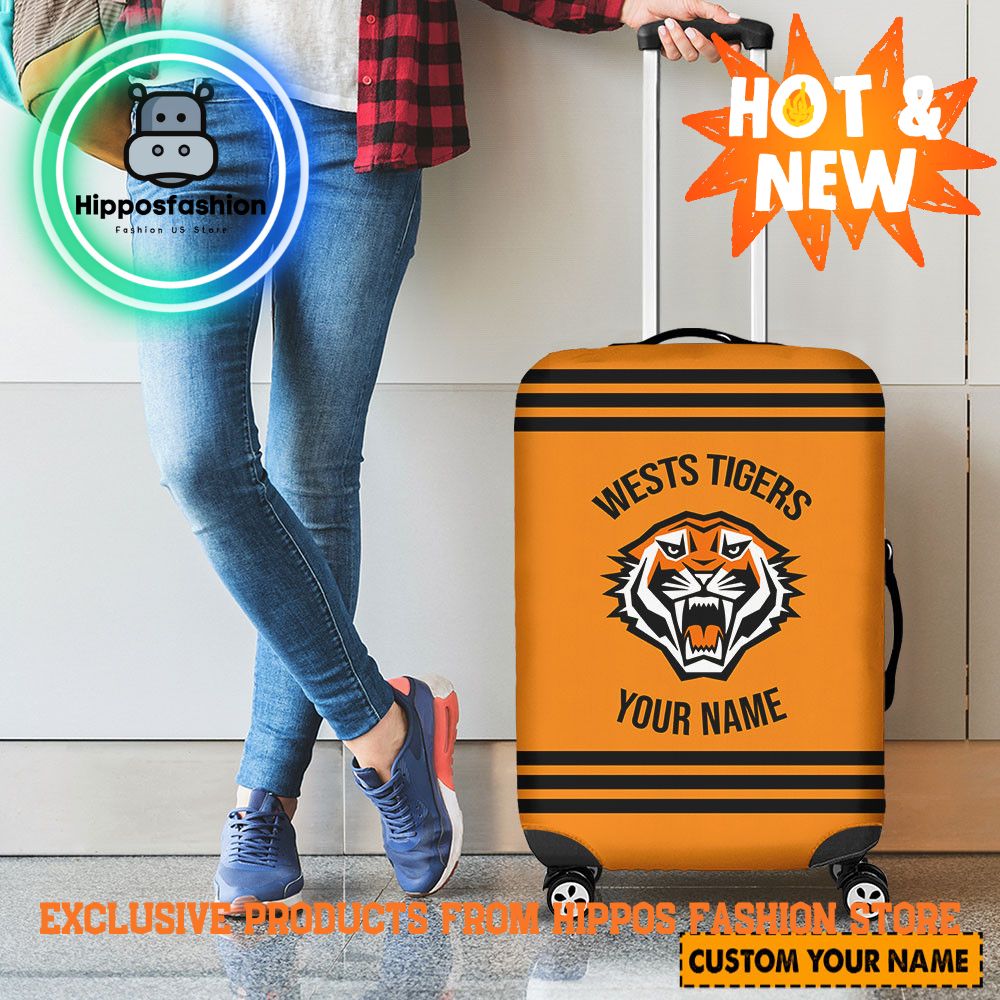 Wests Tigers Personalized Luggage Cover