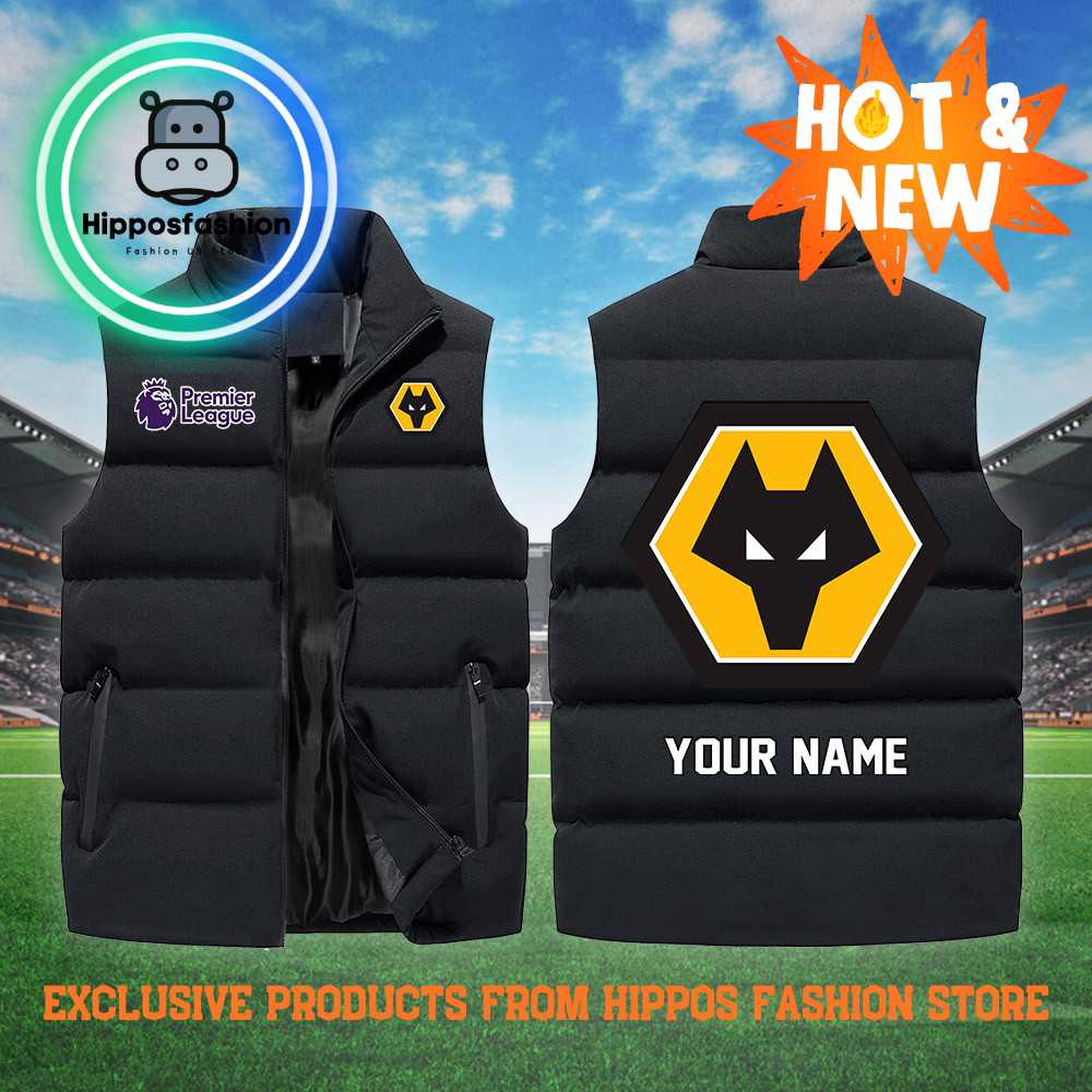 Wolverhampton EPL Personalized Black Cotton Vest
