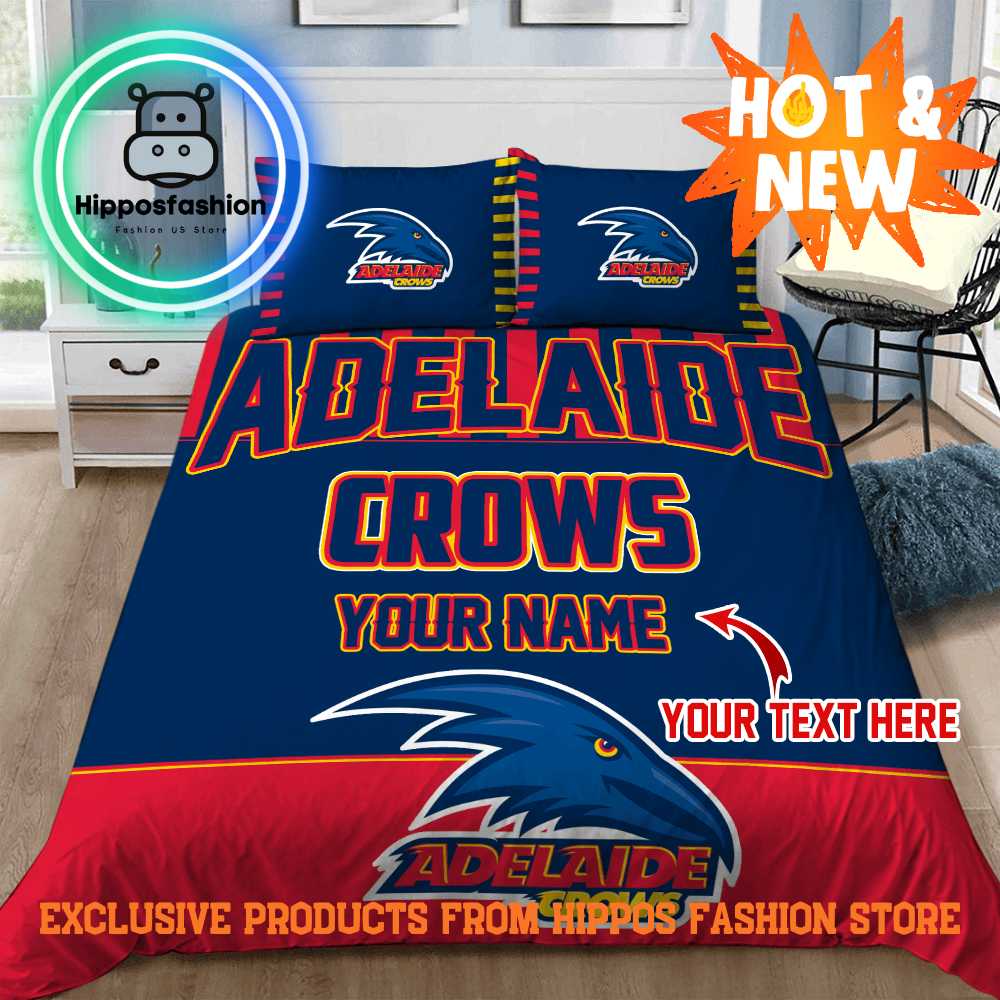 Adelaide Crows AFL Personalized Bedding Set