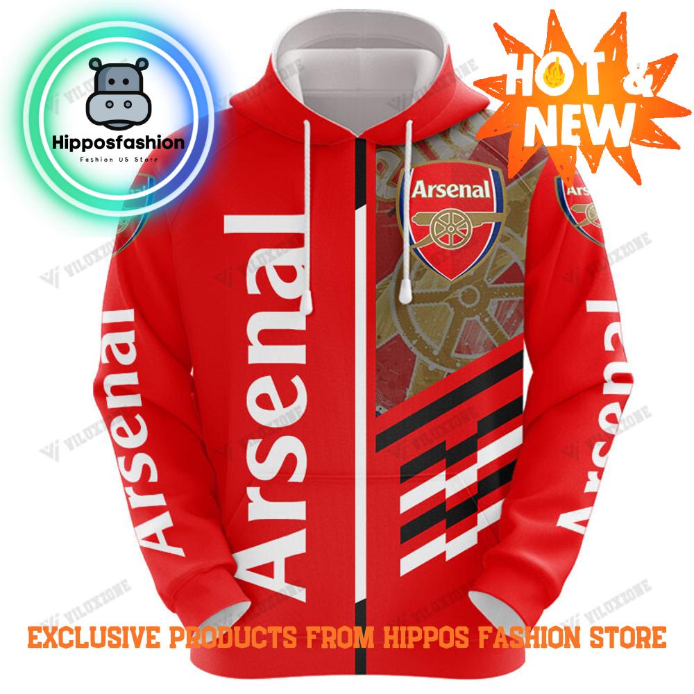 Arsenal Full Printing Red Hoodie