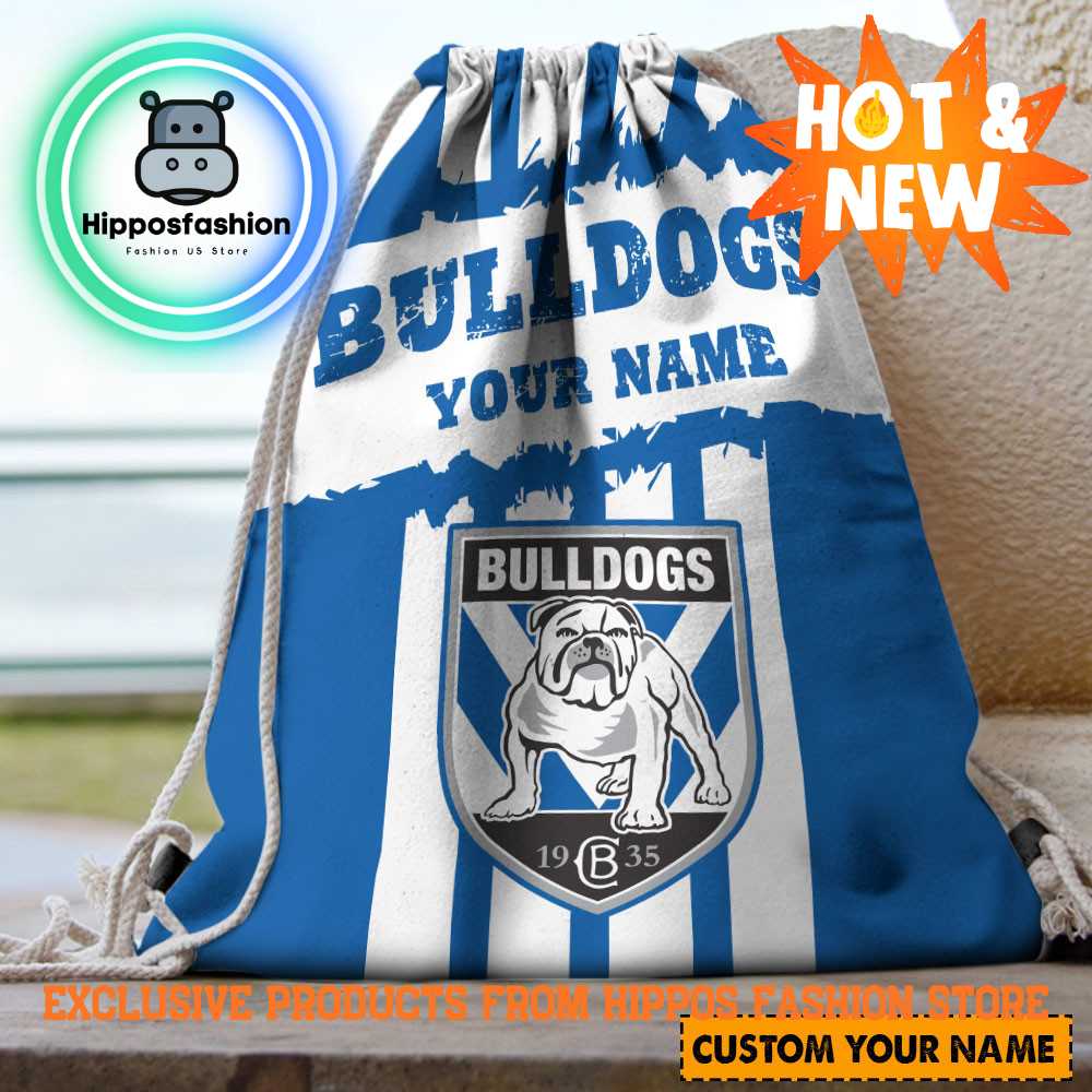 Canterbury Bankstown Bulldogs NRL Personalized Backpack Bag
