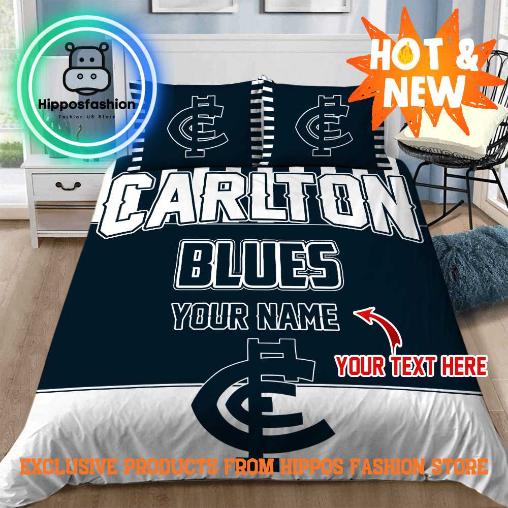 Carlton Blues AFL Personalized Bedding Set