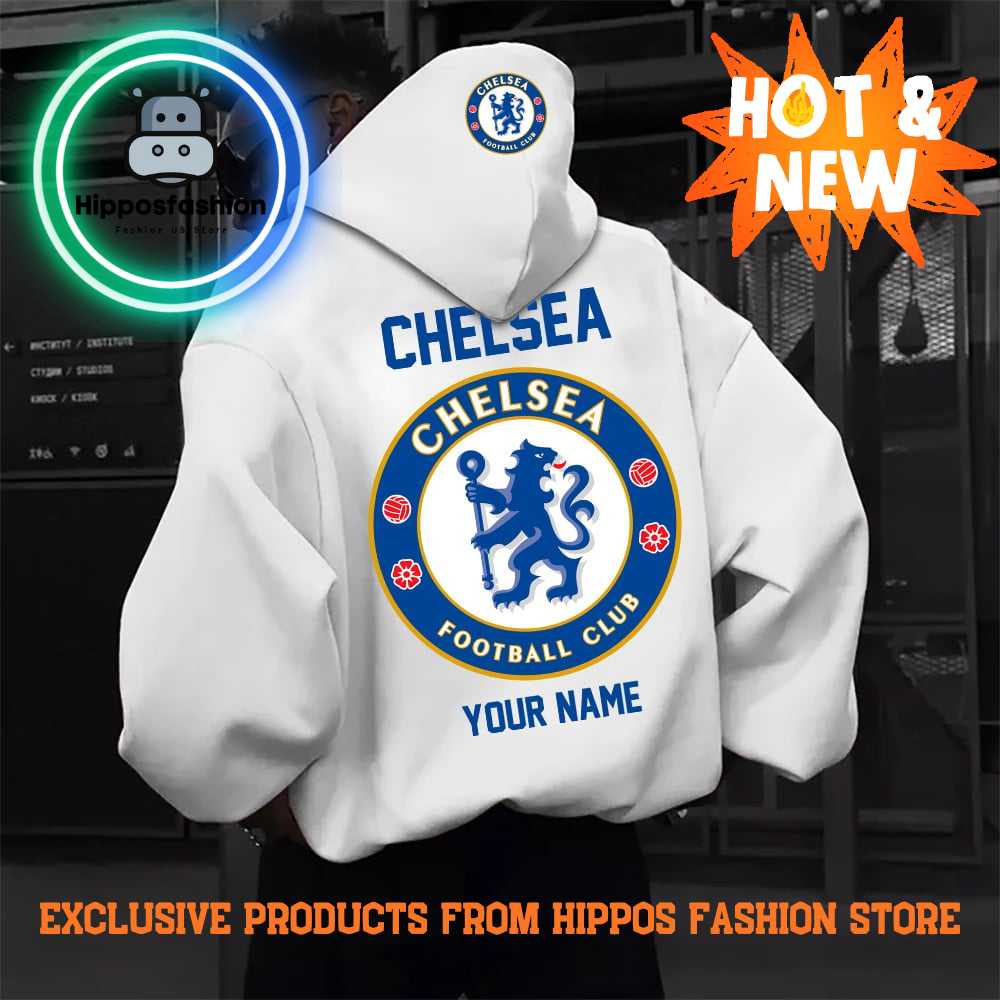 Chelsea EPL Special Personalized New White Hoodie