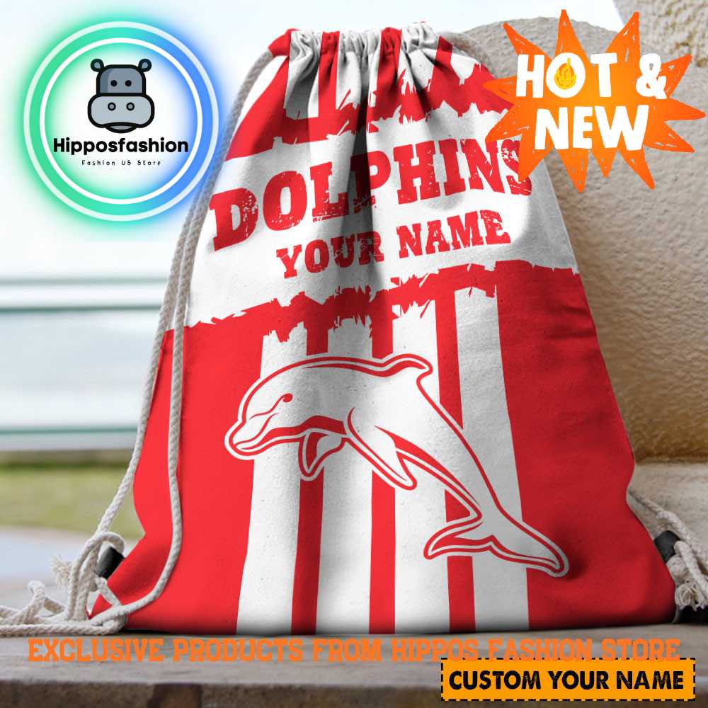 Dolphins NRL Personalized Backpack Bag