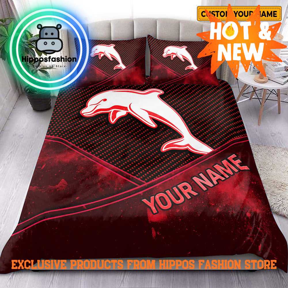 Dolphins New NRL Custom Name Bedding Set