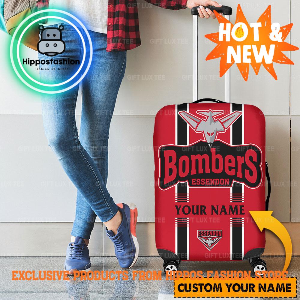 Essendon Bombers AFL Custom Name Luggage Cover