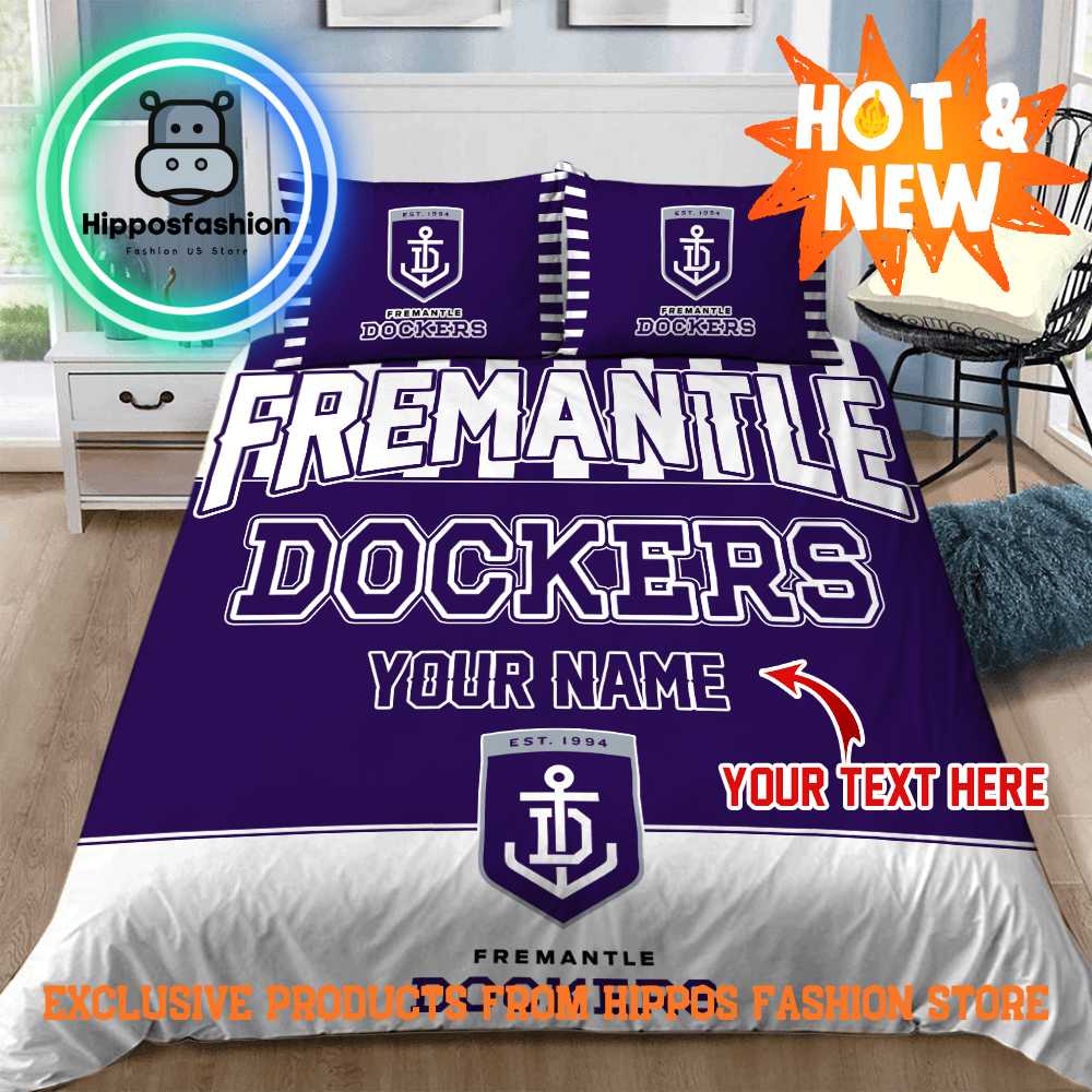 Fremantle Dockers AFL Personalized Bedding Set
