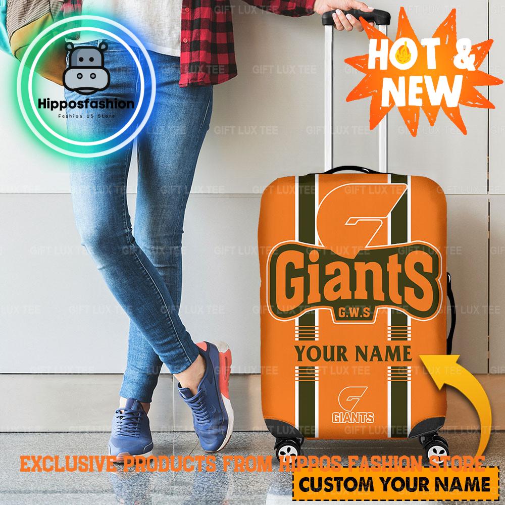 GWS Giants AFL Custom Name Luggage Cover