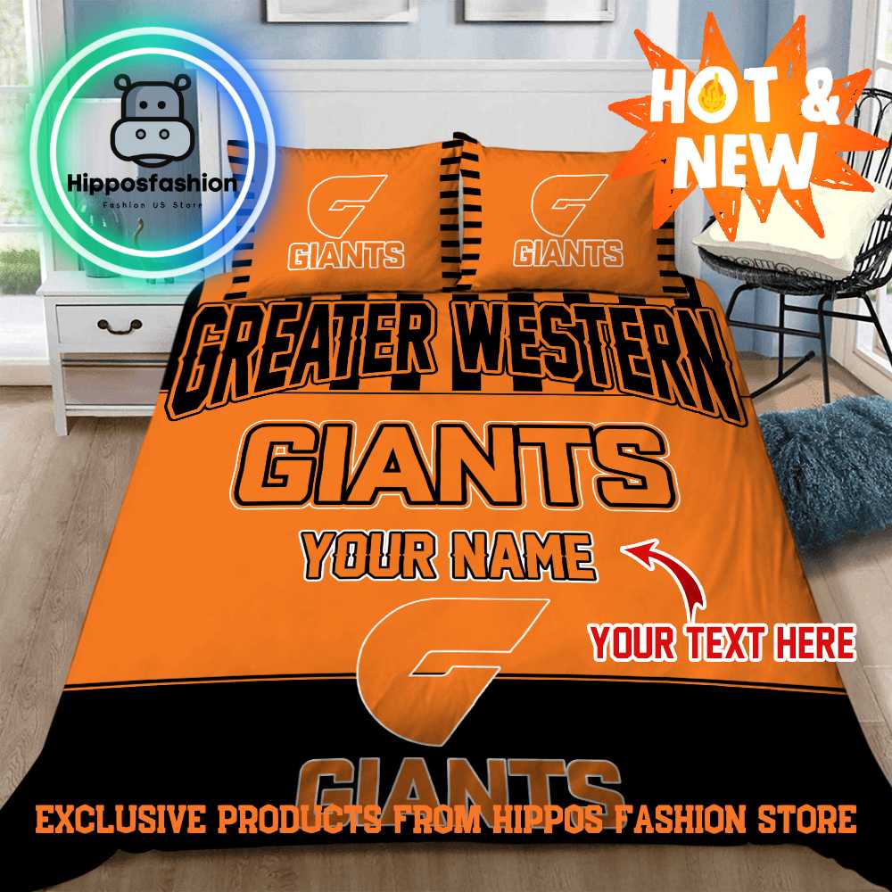GWS Giants AFL Personalized Bedding Set