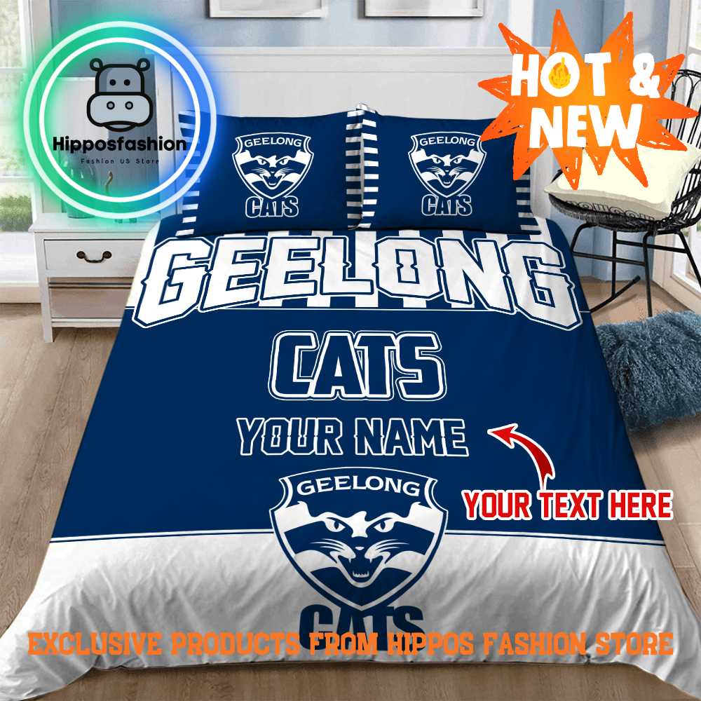 Geelong Cats AFL Personalized Bedding Set