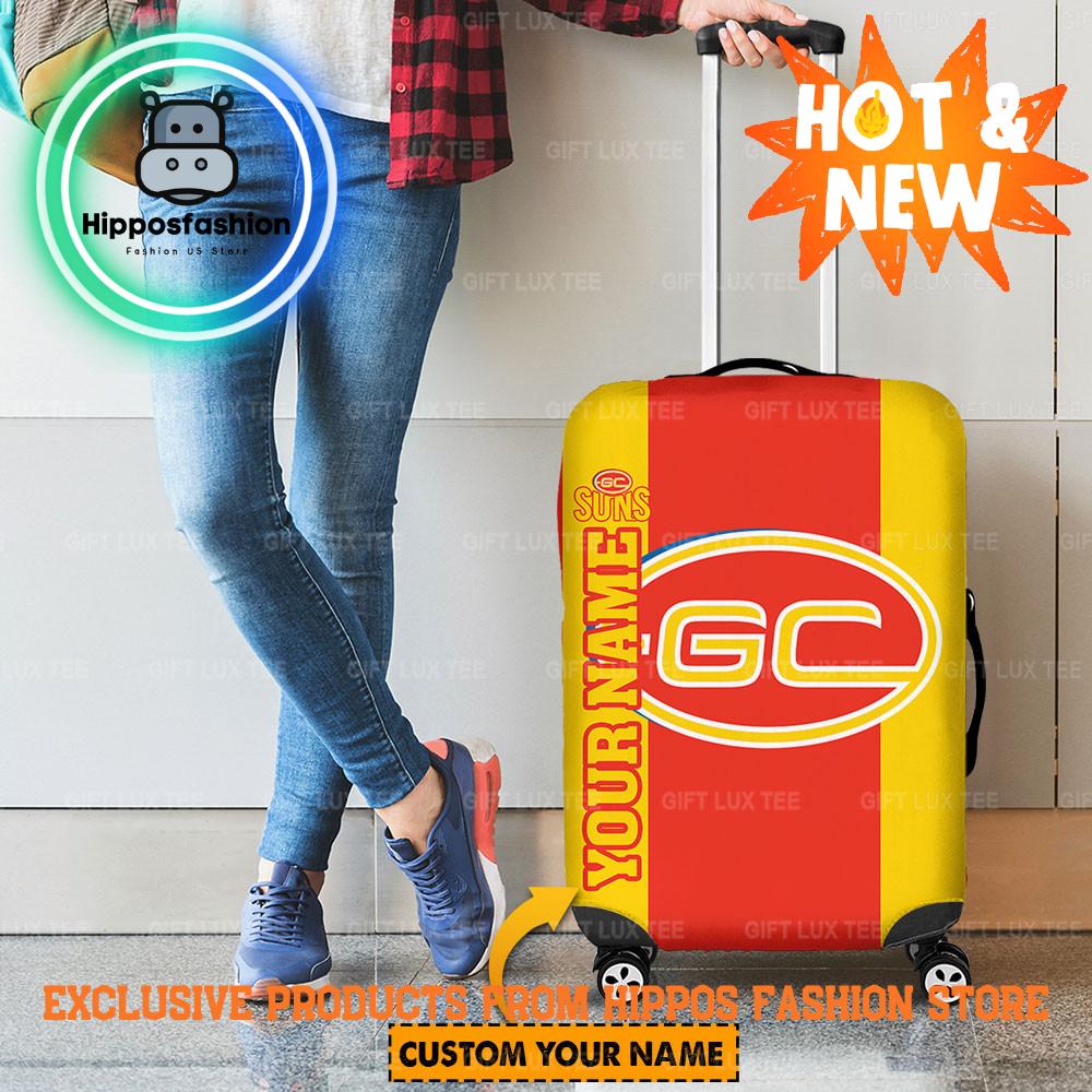 Gold Coast Suns AFL Logo Personalized Luggage Cover