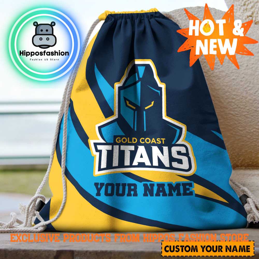 Gold Coast Titans NRL Personalized Backpack Bag