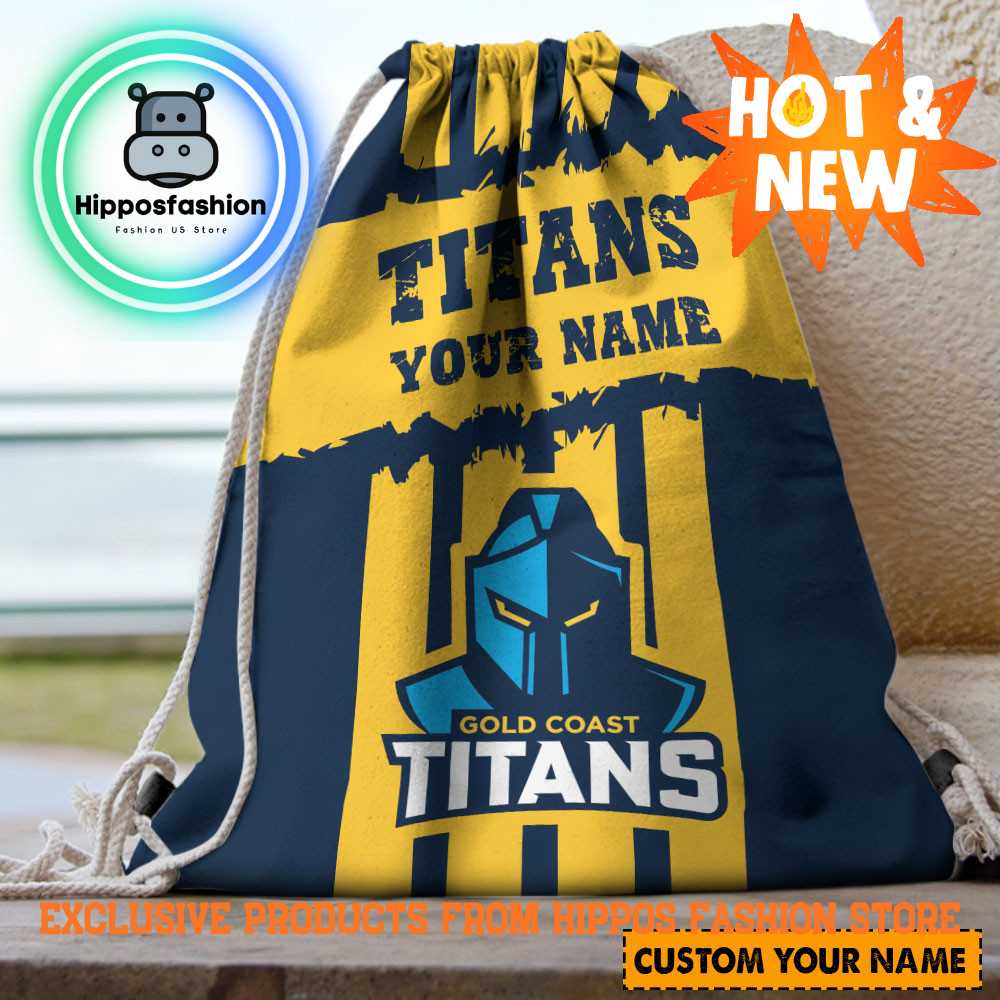 Gold Coast Titans Personalized Backpack Bag