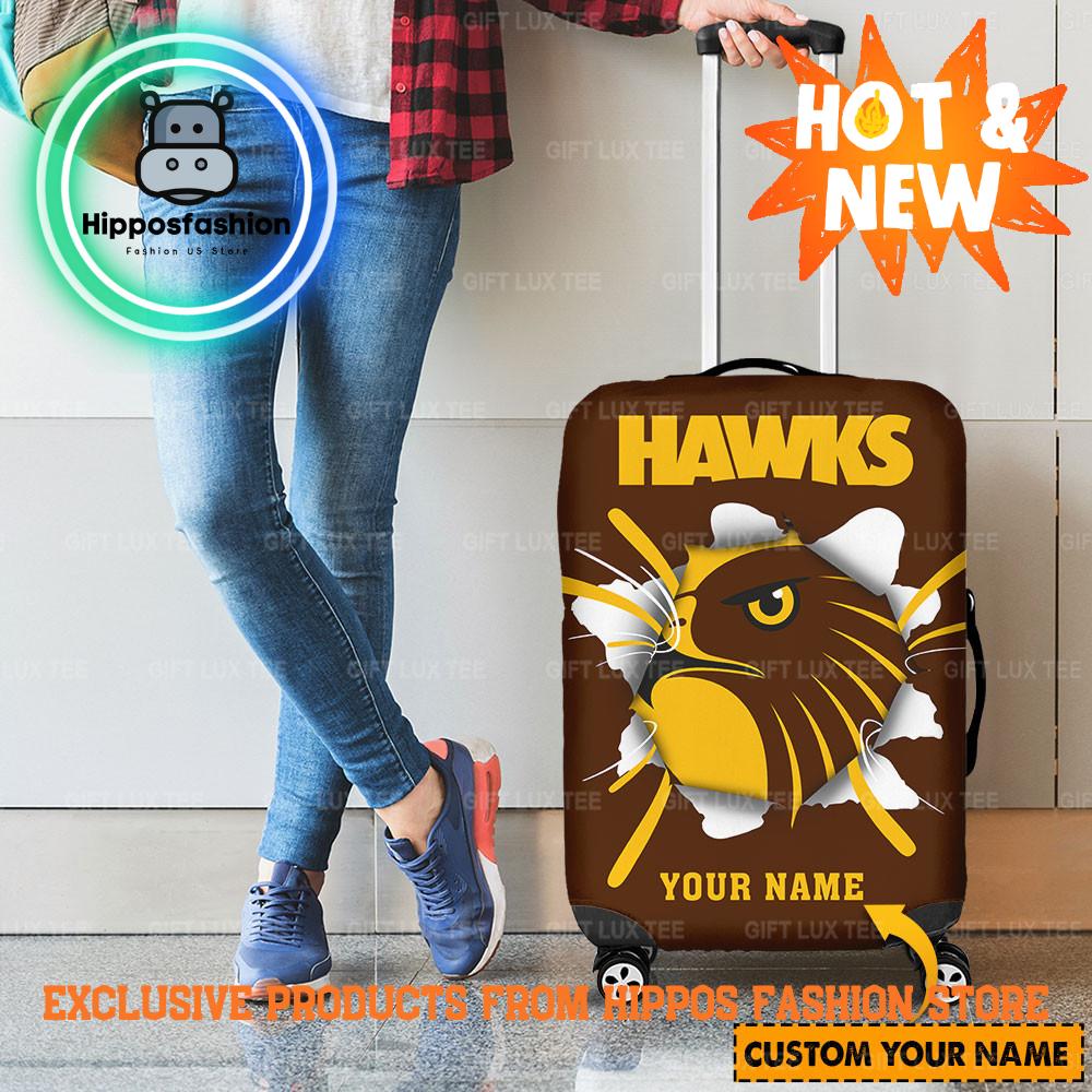 Hawthorn Hawks Logo Personalized Luggage Cover