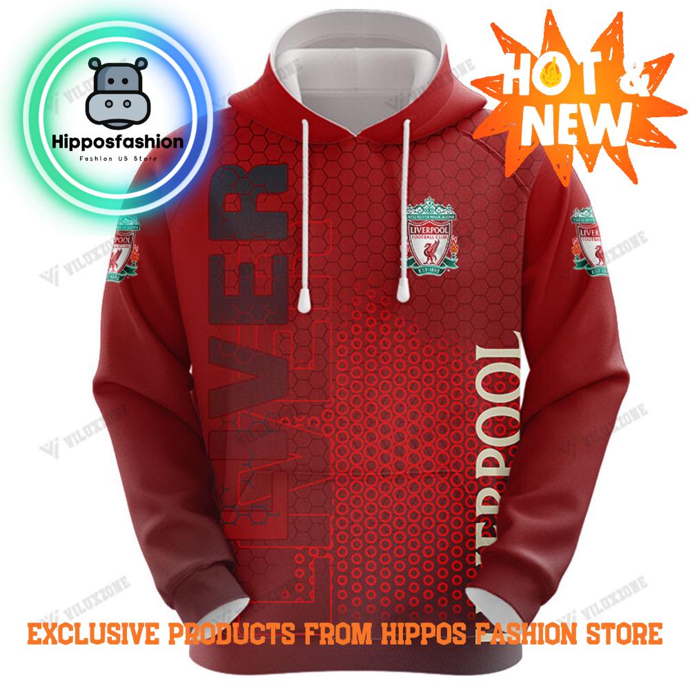 Liverpool Logo The Kop Full Printing Red Hoodie
